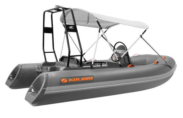 Надувний човен RIB Kolibri Wing Ultra W360UT, темно-сірий фото