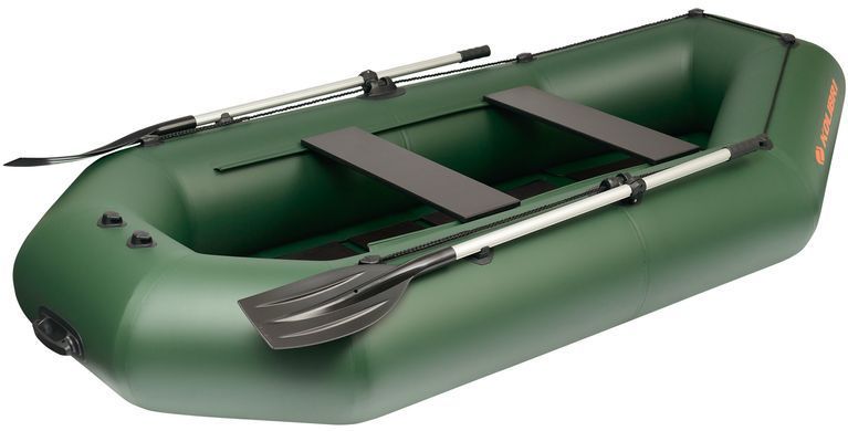 Колибри К-280СТ (Kolibri K-280CT) зелёная надувная гребная лодка + слань-коврик фото