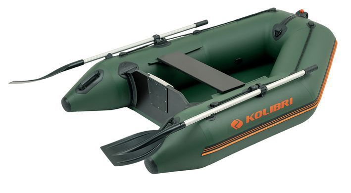 Колибри КМ-200 (Kolibri KM-200) зелёная моторная надувная лодка + слань-коврик фото