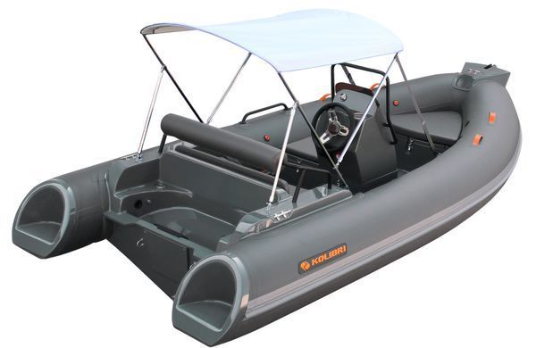 Надувний човен RIB Kolibri Wing Ultra W430UT, темно-сірий фото