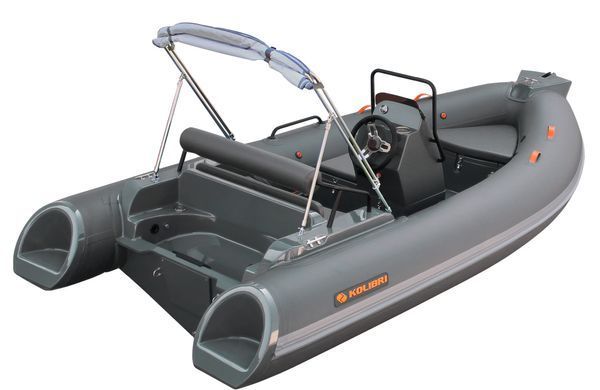 Надувний човен RIB Kolibri Wing Ultra W430UT, темно-сірий фото
