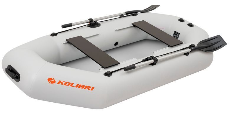 Колібрі К-260Т (Kolibri K-260T) світло-сірий надувний човен, без настилу фото
