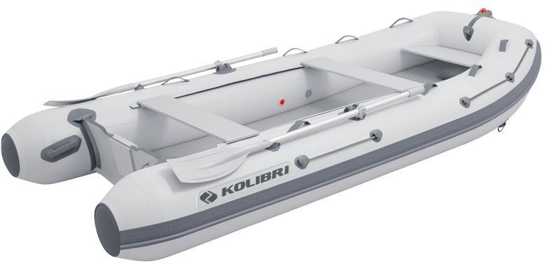 Колибри КМ-360ДХЛ (Kolibri KM-360DXL) моторная килевая надувная лодка + алюминиевый пайол фото