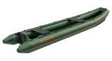 Колибри КМ-460С (Kolibri KM-460C) надувное каноэ Air-Deck зелёное фото