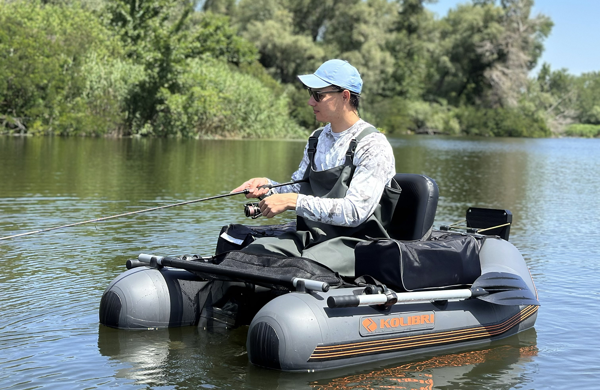 Лодка-плот Kolibri Belly Boat — решение для мобильной рыбалки